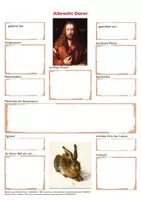 Vorschau - Arbeitsblätter - Steckbrief Albrecht Dürer - Seite 2