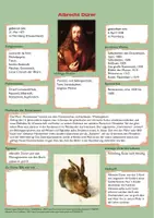 Vorschau - Arbeitsblätter - Steckbrief Albrecht Dürer - Deckblatt