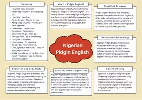 Vorschau - Arbeitsblätter - Nigerian Pidgin English (Varieties of English) - Seite 1