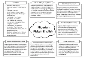 Vorschau - Arbeitsblätter - Nigerian Pidgin English (Varieties of English) - Seite 2