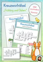 Vorschau - Arbeitsblätter - Kreuzworträtsel "Bauernhof" - D, DaZ, DaF - Deckblatt