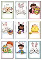 Vorschau - Mal- und Bastelvorlagen - Grußkärtchen Ostern / Ostergrüße / Osterferien - Geschenk - Seite 3