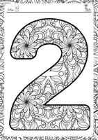 Vorschau - Mal- und Bastelvorlagen - Zahlen Mandalas NULL BIS NEUN 🎨🔢 - Seite 3
