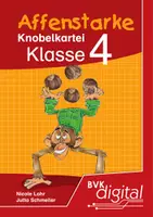 Vorschau - Arbeitsblätter - Affenstarke Knobelkartei Klasse 4 - Deckblatt