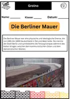 Vorschau - Arbeitsblätter - Die Berliner Mauer Arbeitsblatt - alles was man wissen muss! - Seite 1