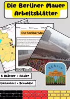 Vorschau - Arbeitsblätter - Die Berliner Mauer Arbeitsblatt - alles was man wissen muss! - Deckblatt