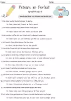 Vorschau - Arbeitsblätter - Präsens Perfekt DaZ Grundschule Zeitformen Klasse 3 Ostern DaZ Arbeitsblatt mit Loesungen - Seite 2