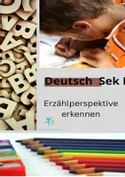 Vorschau - Arbeitsblätter - Erzählperspektive erkennen Text Aufgaben Lösung - Deckblatt
