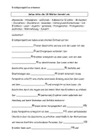 Vorschau - Arbeitsblätter - Erzählperspektive erkennen Text Aufgaben Lösung - Seite 2