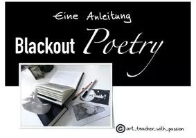 Vorschau - Stundenentwürfe - Blackout Poetry Kriterien - Deckblatt