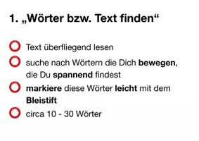 Vorschau - Stundenentwürfe - Blackout Poetry Kriterien - Seite 1