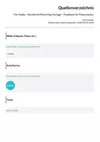 Vorschau - Arbeitsblätter - My Hobby - Steckbrief/Mind-Map Vorlage + Feedback für Präsentation - Seite 2