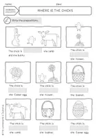 Vorschau - Arbeitsblätter - AB: Where is the chick? (Easter + Prepositions) - Seite 2