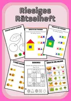 Vorschau - Arbeitsblätter - Riesige Rätselsammlung: Malen nach Zahlen, Formen erraten, Sudoku, Bilder erraten, Codes - Deckblatt