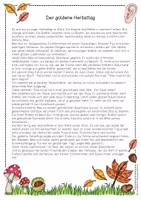 Vorschau - Arbeitsblätter - Geschichte Herbst Zuhören Freebie - Seite 3
