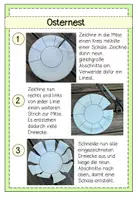 Vorschau - Mal- und Bastelvorlagen - Osternest Anleitung und Präsentation - Weben - Seite 1