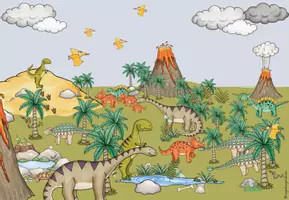 Vorschau - Bildkarten - Dinosaurier - Wimmelbild - Seite 2