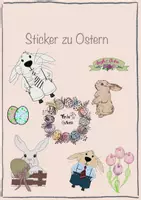Vorschau - selbst erstellte Cliparts/Grafiken - Freebie Ostersticker - Deckblatt