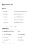 Vorschau - Arbeitsblätter - Shakespeare in Love (Arbeitsblatt zum Film) - Seite 1