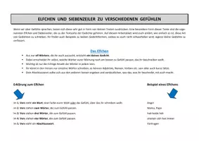 Vorschau - Arbeitsblätter - Elfchen und Siebenzeiler zum Thema Gefühle - Seite 2