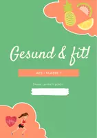 Vorschau - Arbeitsblätter - Gesamte Einheit AES 7: "Gesund & fit" (17 Arbeitsblätter + Lösungen + 5 Powerpoints) - AES - Seite 1