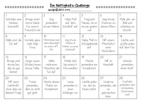 Vorschau - Anderer Materialtyp - Kindness Nettigkeits Challenge - Deckblatt
