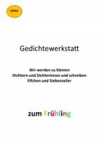 Vorschau - Arbeitsblätter - Elfchen und Siebenzeiler zum Frühling - Deckblatt