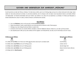 Vorschau - Arbeitsblätter - Elfchen und Siebenzeiler zum Frühling - Seite 2