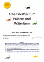 Vorschau - Arbeitsblätter - Präsens und Präteritum als Lückentext (Arbeitsblätter) - Deckblatt