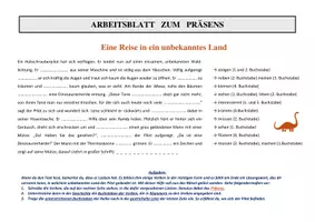 Vorschau - Arbeitsblätter - Präsens und Präteritum als Lückentext (Arbeitsblätter) - Seite 2