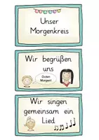 Vorschau - Bildkarten - Classroom Management / Rituale: Morgenkreis (Tafelmaterial & Visualisierung) - Fächerübergreifend - Kl. 1/2 - Seite 1