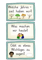 Vorschau - Bildkarten - Classroom Management / Rituale: Morgenkreis (Tafelmaterial & Visualisierung) - Fächerübergreifend - Kl. 1/2 - Seite 3