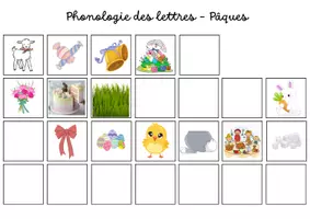 Aperçu - Apprentissages en autonomie - Phonologie des lettres - Pâques - Page de couverture