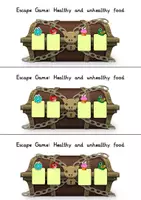 Vorschau - Arbeitsblätter - Healthy and unhealthy food: Escape Game / Escape Room & Suchsel - Englisch - Kl. 4 - Seite 2