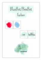 Vorschau - Bildkarten - Farbenlehre mit dem BlueBot bzw. Beebot - Deckblatt