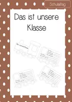 Vorschau - Mal- und Bastelvorlagen - Das ist unser Klasse - Vorstellung im Erfolgszug - Deckblatt