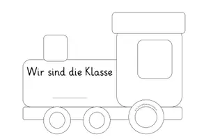 Vorschau - Mal- und Bastelvorlagen - Das ist unser Klasse - Vorstellung im Erfolgszug - Seite 1