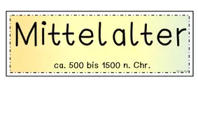 Vorschau - Präsentationen/Tafelbilder - Epochen Einteilung für den Zeitstrahl (Altertum, Mittelalter, Neuzeit) - Seite 2
