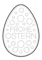 Vorschau - Mal- und Bastelvorlagen - Große Ostereier ausmalen & prickeln - Prickelbilder für Ostern - Seite 1