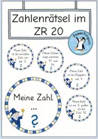 Vorschau - Spiele - Materialpaket Zahlenrätsel Klasse 1/2 - Seite 1