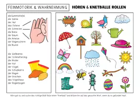 Vorschau - Spiele - Sprachförderung Kindergarten & DAZ - KNETBRETTER "Frühling" | Daz Sprachförderung Vorschule Sprachförderung Kita - Seite 2