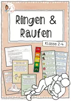 Vorschau - Stundenentwürfe - Ringen und Raufen (Kämpfen und Ringen) - Klasse 2-4 - Deckblatt