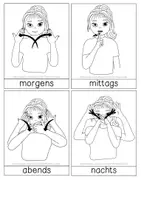 Vorschau - Bildkarten - Zeit - Cliparts und Begriffe in der Gebärdensprache - Seite 3