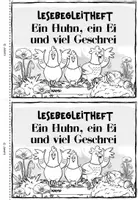 Vorschau - Mal- und Bastelvorlagen - Ein Huhn, ein Ei und viel Geschrei | Lesebegleitheft Klasse 1/2 - Seite 2