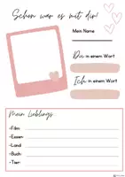 Vorschau - Mal- und Bastelvorlagen - Abschiedsgeschenk Booklet - Seite 2