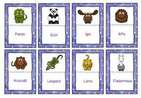 Vorschau - Spiele - Lesespiel Tiere - Silben lesen - Seite 3