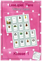 Vorschau - Spiele - Lesespiel Tiere - Wörter lesen - Deckblatt