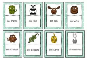 Vorschau - Spiele - Lesespiel Tiere - Wörter lesen - Seite 3