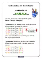 Vorschau - Poster - Singen 🎤 Klassenmusizieren mit Boomwhacker zu Shalala • Akkorde und QR zu Noten und Text - Seite 1