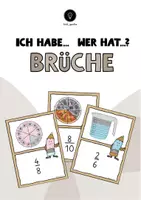 Vorschau - Spiele - Ich habe - Wer hat - Spiel: Thema Brüche - Deckblatt